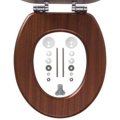 Tiger Douglas Closetzitting - 38x43x5cm - softclose - MDF - walnoot