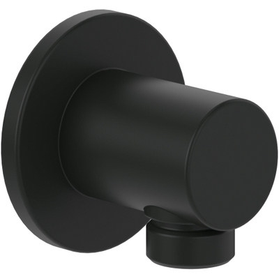 Villeroy & Boch Universal Showers WandaansluitBocht - voor wandmontage Rond - mat zwart