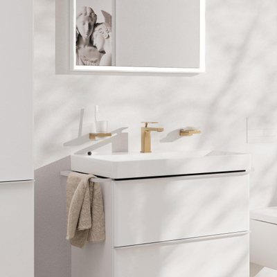 Hansgrohe Tecturis E wastafelkraan - model 110 - coolstart - zonder waste - geborsteld brons