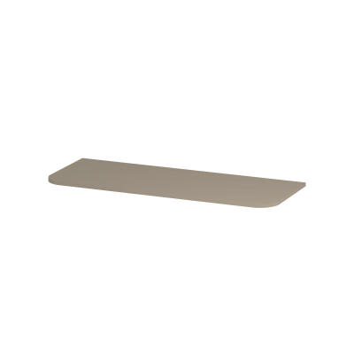 INK Concept R Wastafelblad - 120x45x1.7cm - tbv afgeronde onderkast - MDF lak - Mat creme coton