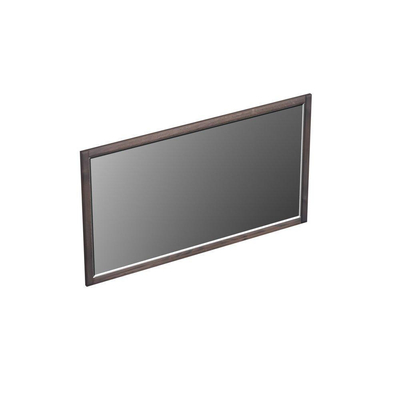 Forzalaqua Gela 2.0 miroir 140x80cm Rectangulaire sans éclairage avec cadre Chêne massif Charcoal