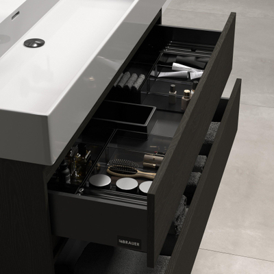 BRAUER Season ensemble d'organisateurs de tiroir modèle A noir pour meubles bas
