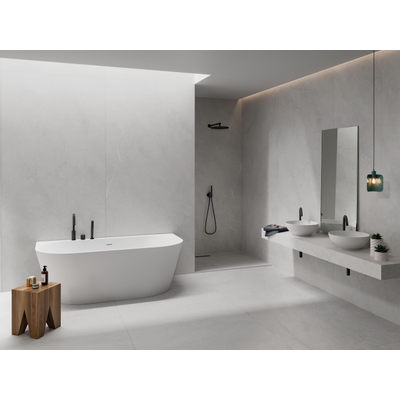 Cifre Ceramica Munich vloertegel - 60x60cm - gerectificeerd - Natuursteen look - White mat (wit)