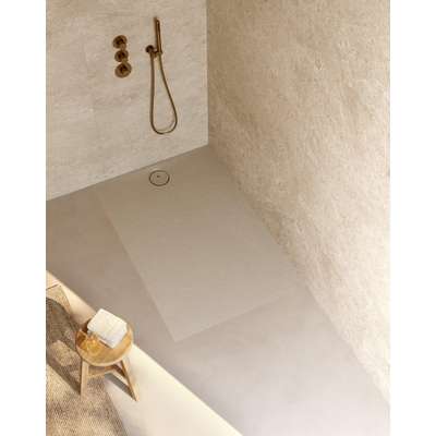 Riho Nuvia Douchevloer - 120x90cm - antibacterieel - purite - pebble grey