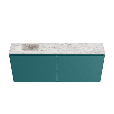 MONDIAZ TURE-DLUX 120cm toiletmeubel Smag. EDEN wastafel Glace positie links. Zonder kraangat.