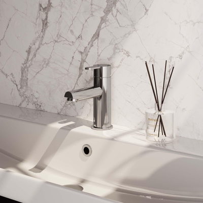 Brauer Chrome Edition wastafelkraan - model D - opbouw - laag - chroom
