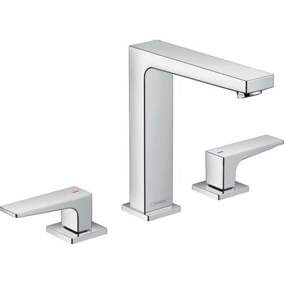 Hansgrohe Metropol Wastafelkraan - 160 met push open - hoogglans chroom