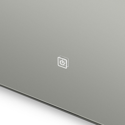 Saniclass Squared Badkamerspiegel - 100x70cm - indirecte LED verlichting - touch schakelaar - spiegelverwarming