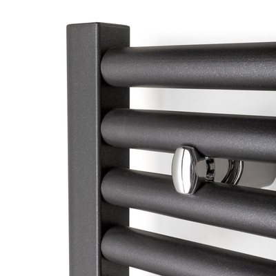 Wiesbaden Elara sierradiator 76.6x60cm midden onder aansluiting 463Watt antraciet SHOWROOMMODEL