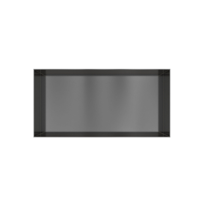 Hotbath &MORE Inbouwbox of inbouwnis - 30x60x10 - frameless - PVD - geborsteld gunmetal (antraciet)