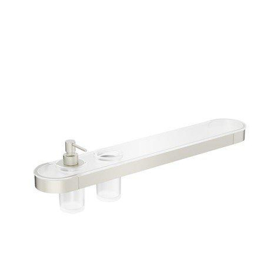 Crosswater Velo tablette - 60cm - distributeur de savon - porte-gobelet - inox