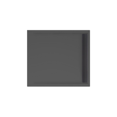 Xenz Easy Tray douchevloer - 100x90x5cm - acryl - zonder gootcover - ebony