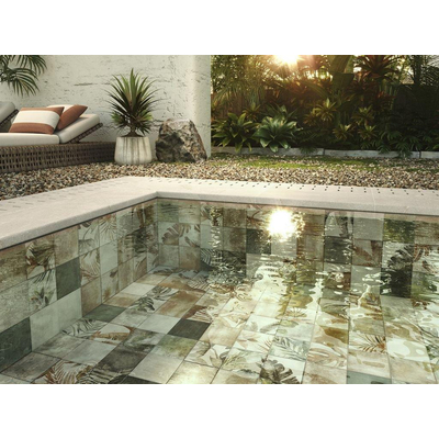 Zyx Amazonia Vloertegel - 13.8x13.8cm - 9.0mm - Off white