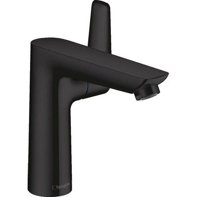 Hansgrohe Talis e 1 greeps wastafelkraan - 150 PopUp - trekwaste - mat zwart