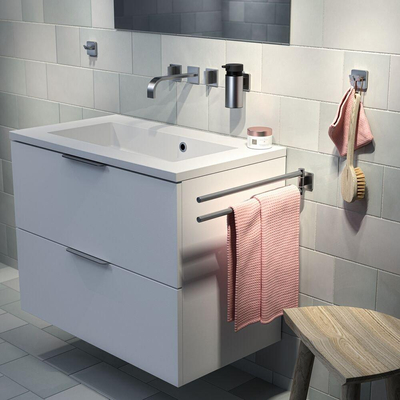 Tiger Dock Distributeur de savon - modèle mural - 135 ml - inox brossé