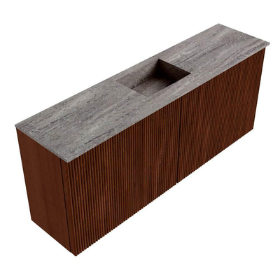 Mondiaz JOYA-DLUX 100cm toiletmeubel - kleur Ruby - Wastafel FAYE positie Midden 1 kraangat kleur Oza.