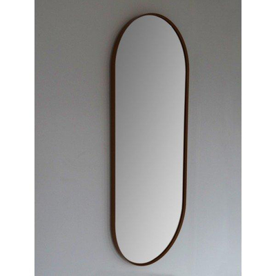Saniclass Retro Line miroir – ovale – 38 x 90 cm – Noir mat