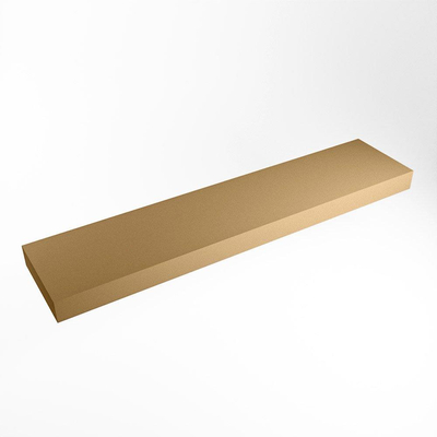 Mondiaz TOP 46 Plan sous vasque - 210x46x12cm - suspendu - solid surface - Oro