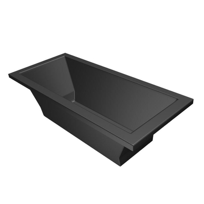 Xenz Society Duobad - 170x75x53 - afvoer Midden - acryl - ebony