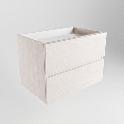 MONDIAZ VICA Meuble bas - 2 tiroirs - 70x60x45cm - Découpe centrale - Version XL 60cm - Underlayment