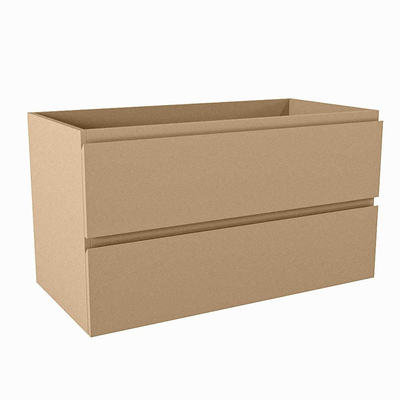 Mondiaz HAY wastafelonderkast - 90x45x50cm - 2 lades - softclose - Oro