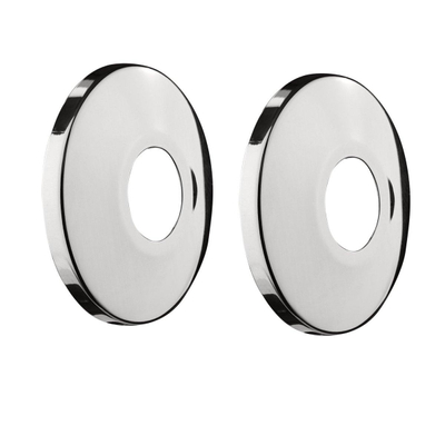 Rosace de robinetterie chromée 3 4x10mm (2 pièces)