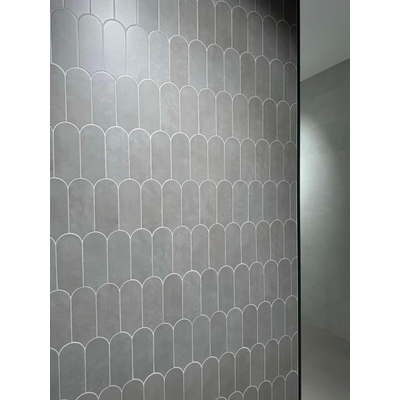 SAMPLE Terravito Evarno wandtegel - 8x21.5cm - Pearl mat (grijs)
