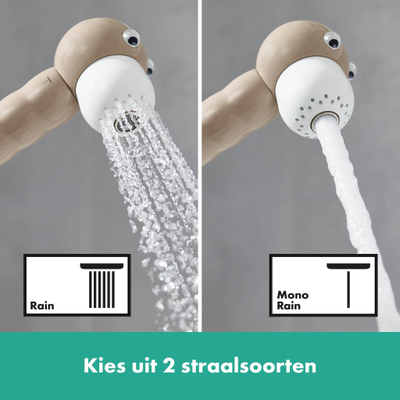 Hansgrohe Douchette Jocolino - pour enfants - lion - 2 jets - crème