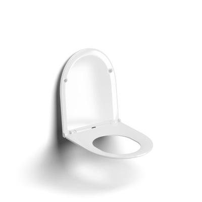 Clou Inbe Closetzitting - 36.8x43.3x5cm - quickrelease - softclose - met deksel - softclose - glans wit