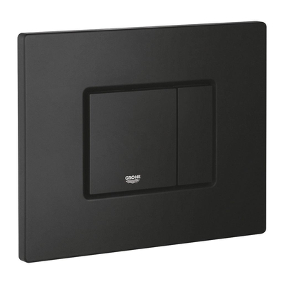 Grohe Skate Cosmopolitan Bedieningsplaat - dualflush - 15.6x19.7cm - verticaal/horizontaal - phantom black (zwart)