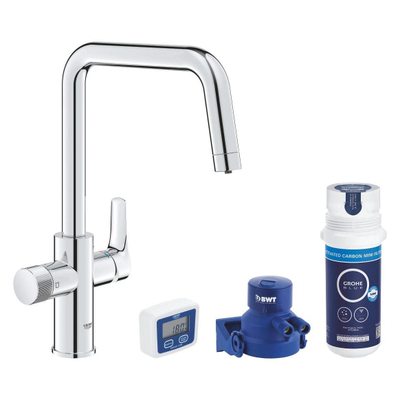 Grohe Blue Pure Start Keukenmengkraan - met filterfunctie - U-uitloop - chroom