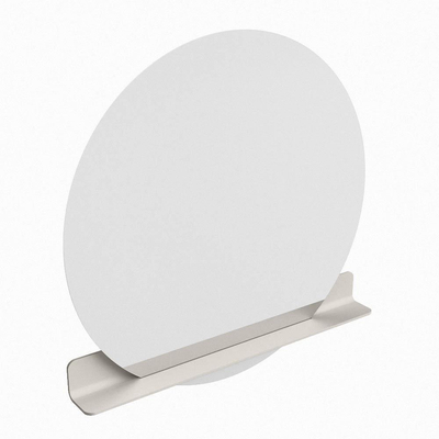 Mondiaz SPOT miroir – Ø 110 cm – avec tablette – Linen (blanc cassé)