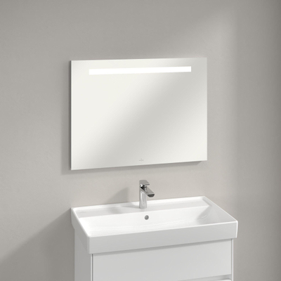 Villeroy & Boch More to See One spiegel – 80x60 cm – directe LED boven – Zilver