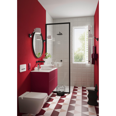 Villeroy & Boch Artis opzetwastafel - rond Ø43x12.5cm - Ceramic+ zonder kraangat zonder overloop stone white