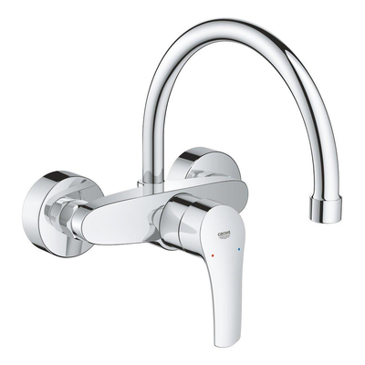 GROHE Eurosmart Mitigeur d'évier - haut - bec orientable - encastré - chrome