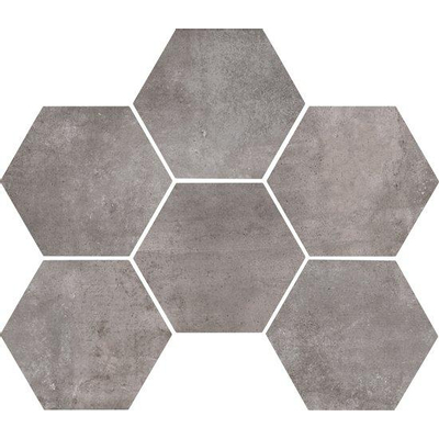 Marazzi Clays Vloer- en wandtegel hexagon 18x21cm 9.5mm R9 porcellanato Lava
