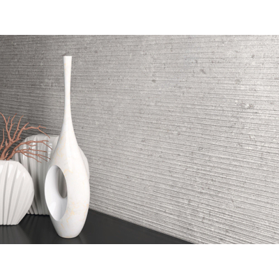 Baldocer Cerámica Stoneland carrelage mural - 90x30cm - 10.5mm - rectifié - Gris Clair