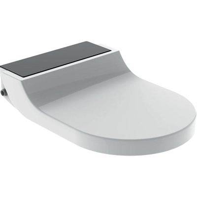 Geberit AquaClean tuma Zitting - onderdouche - zwart glas decor - glans wit