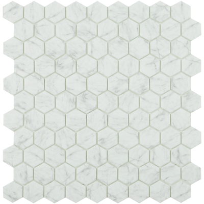 SAMPLE By Goof mosaïque hexagon statuario Carrelage mural Mosaïque Mat Blanc