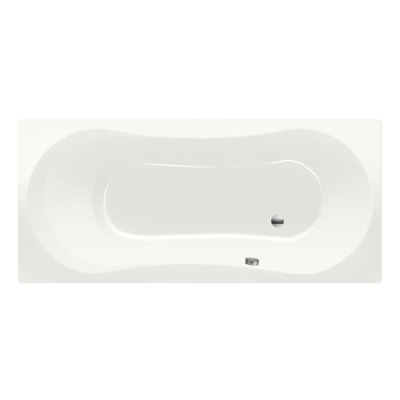 Xenz Dominica baignoire sans panneau 170x75cm avec pieds sans vidage Acrylique Edelweiss mat