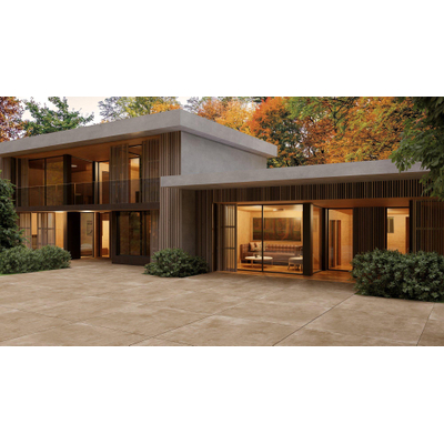 ÉCHANTILLON Terravito Davano Carrelage de sol et de mur - 120x120cm - rectifié - taupe mat