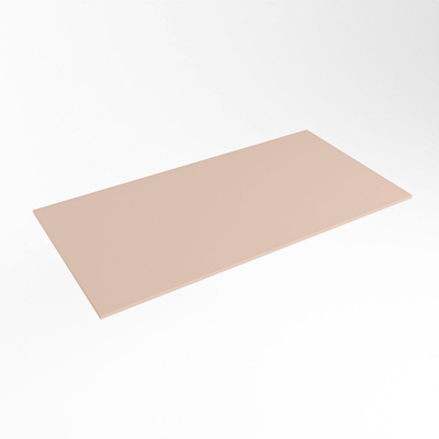 Mondiaz TOP 41 Topblad - 80x41x0.9cm - geschikt voor afdekplaat - Solid surface - Rosee