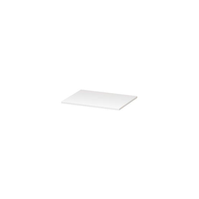 INK Topdeck Wastafelblad - 60x45x2cm - tbv onderkast - MDF lak - Hoogglans wit