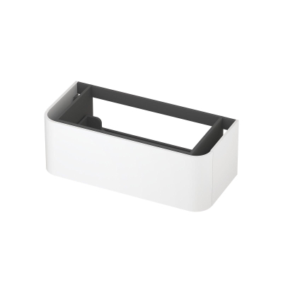 INK Concept R Meuble sous lavabo - 100x45x35cm - 1 tiroir - poignées en applique - angles arrondis - MDF laqué - blanc mat