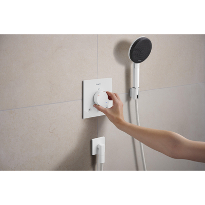 Hansgrohe Ecostat Comfort E Inbouw - thermostaat - 2 functie - mat wit