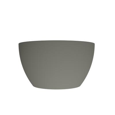 Arcqua Olivia Waskom - 22x22cm - rond - opbouw - mat beton