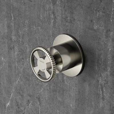 Hotbath Cobber @work partie apparente pour robinet d'arrêt eau froide nickel brossé à froid