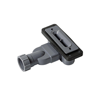 Zenon Essenza Minimal douchevloer - 140x100cm - antislip - antibacterieel - mineraalmarmer - rechthoek - Vertigo light (grijs)