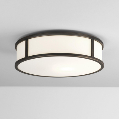 Astro Mashiko Round 300 Plafonnier 30x30x9cm IP44 douille E27 bronze
