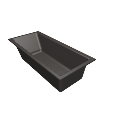 Xenz Kristal Baignoire - 180x80x48 - bonde Centrale - acrylique - anthracite